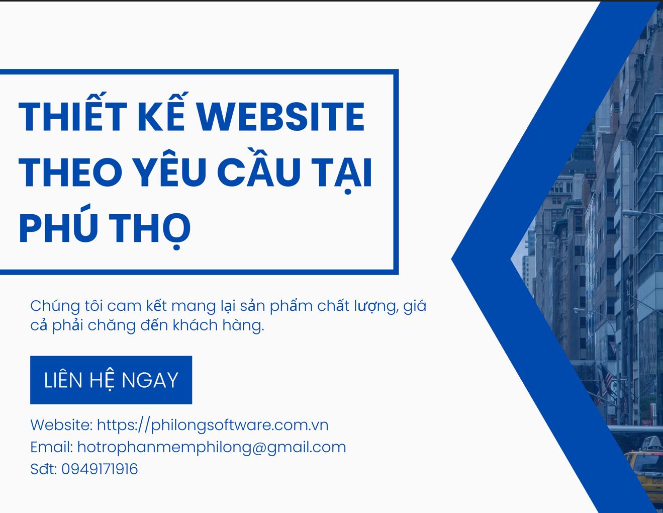 Thiết kế website tại Phú Thọ | Việt Trì | Uy tín | Giá rẻ